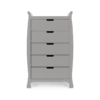 obaby stamford tall chest of drawers warm grey