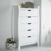obaby stamford tall chest of drawers white nursery
