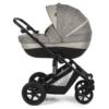 roma moda 2 in 1 travel system grey carrycot side
