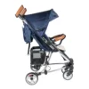 roma rizzo pushchair - navy side hood