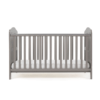whitby cot bed taupe grey front view