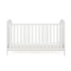 whitby cot bed white front view