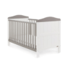 whitby cot bed white with taupe grey
