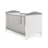 whitby cot bed white with taupe grey