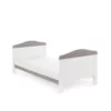 whitby toddler bed white with taupe grey