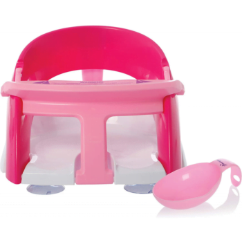 dreambaby bath seat with scoop - pink