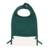 fabelab muslin feeding bib evergreen
