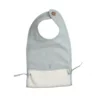 fabelab muslin feeding bib foggy blue