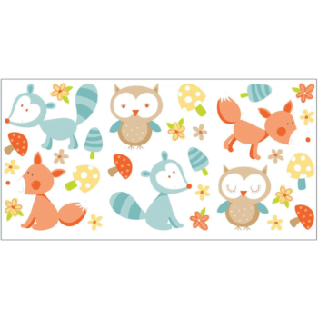 forest friends wall stickers