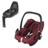 maxi cosi rock i-size car seat essential red and familyfix2