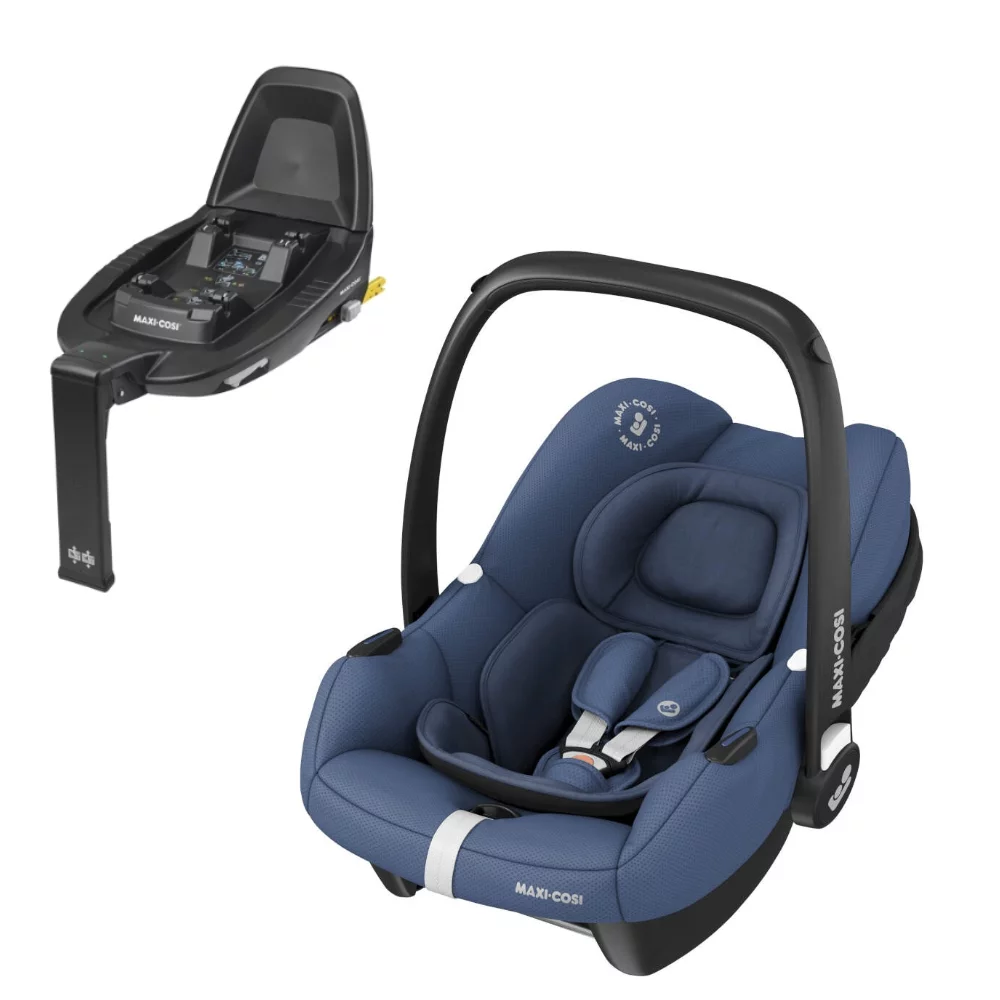 Maxi-Cosi Tinca i-Size Car Seat and FamilyFix2 Base – Essential Blue