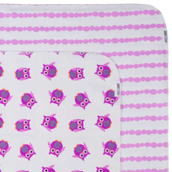 zoocchini flannel receiving blanket owl purple