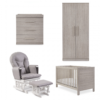 Ickle Bubba Grantham 5 Piece Set with Foam Mattress - Grey Oak