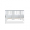 Ickle Bubba Grantham Mini 3 Piece Set - Brushed White cot bed middle
