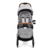 Ickle Bubba Gravity Max Auto Fold Stroller – Silver Grey front velvet