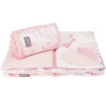 CuddleCo Comfi Dreams 2 Piece Cot/Cot Bed Bedding Set - Love Birds