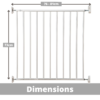 Callowesse Screwfit Metal Stair Gate – 76-81 cm