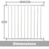 Callowesse Screwfit Metal Stair Gate – 76-81 cm