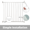 Callowesse Screwfit Metal Stair Gate – 76-81 cm