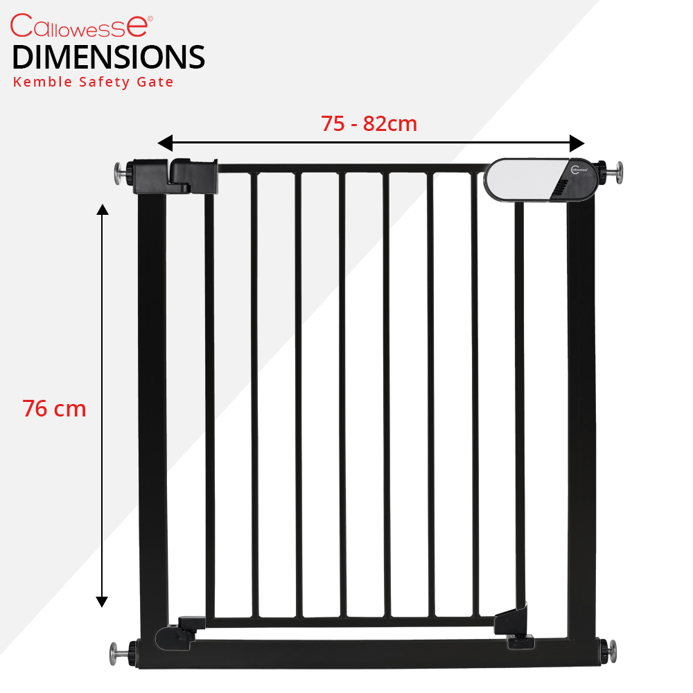 black stair gate