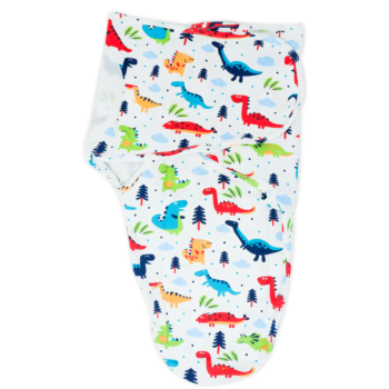 Callowesse Newborn Baby Swaddle - 0-3 Months - Dino Land