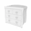 babymore bel 5 piece set white chest of drawers
