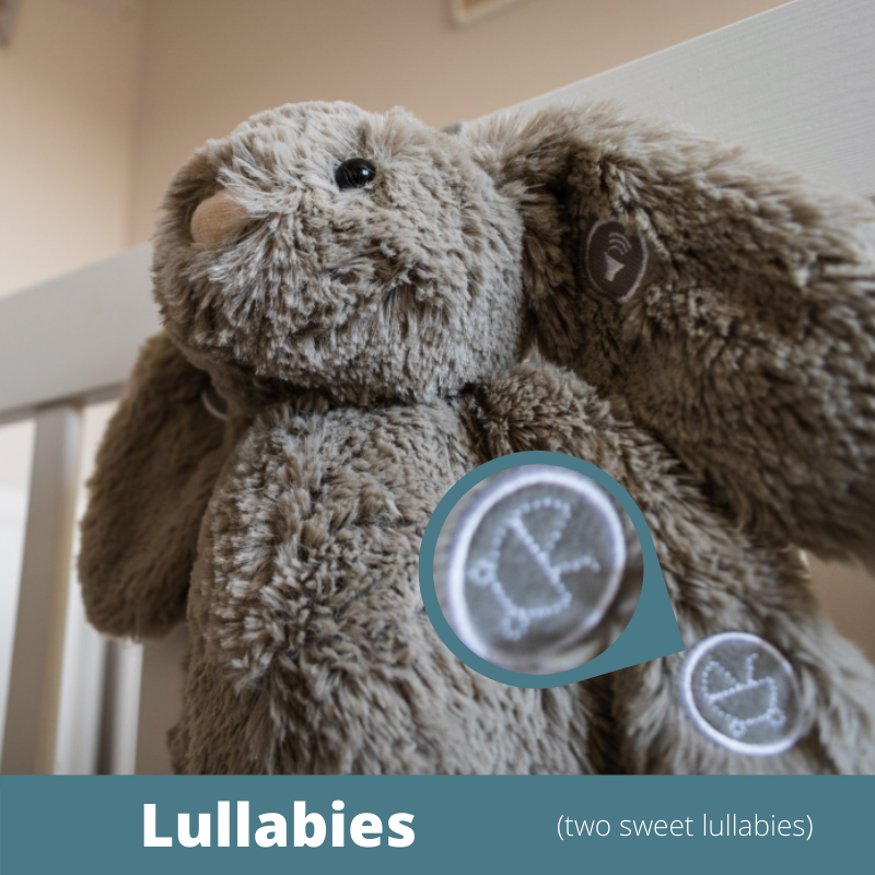Callowesse© Dreamy Willow Bunny – Baby Sleep Aid with Smart Cry Sensor
