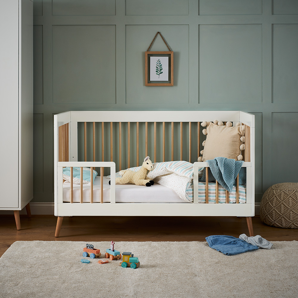 Obaby Maya Cot Bed - Lifestyle Toddler bed with rail