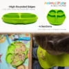 Callowesse Animal Silicone Plate – Green Owl