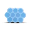 Callowesse Silicone Food Storage - Blue - Top View with Lid