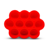 Callowesse Silicone Food Storage - Red - Top View