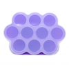 Callowesse Silicone Food Storage - Purple - Top View with Lid