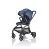 JuniorJones J-SPIRIT Stroller - Insignia Navy - Side View with Bumper Bar