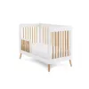 Obaby Maya Mini Cot Bed Standard Image Back View Half Rail