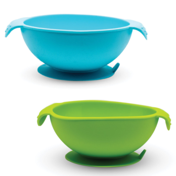 Callowesse Silicone Bowls 2 Pack - Green and Blue