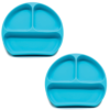 Callowesse Silicone Suction Plates 2 Pack - Blue