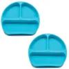 Callowesse Silicone Suction Plates 2 Pack - Blue