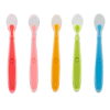 Callowesse Silicone Spoons 5 Pack - Blue, Green, Orange, Pink & Red