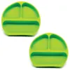 Callowesse Silicone Suction Plates 2 Pack - Green