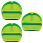 Callowesse Silicone Suction Plates 3 Pack - Green