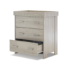 Nika Changing Unit- Grey Wash- Lifestyle bottom draw open