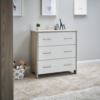 Nika Changing Unit- Grey Wash & White- Drawers Lifestyle