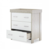 Nika Changing Unit- Grey Wash & White- Unit Lifestyle Bottom Draw open