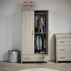 Nika Double Wardrobe- Grey Wash- Lifestyle Image 2