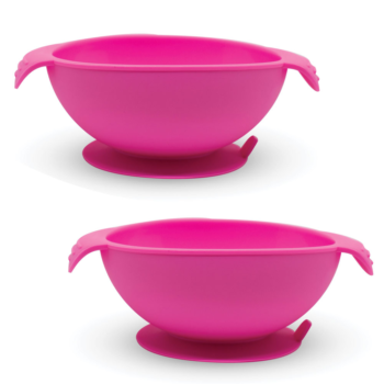 Callowesse Silicone Bowls 2 Pack - Pink
