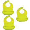 Callowesse Silicone Bibs 3 Pack - Lime Green