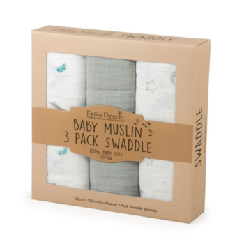 Petite Piccolo 3 Pack Swaddle Blanket