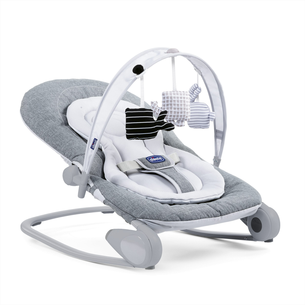 Chicco Hoopla Baby Bouncer and Rocking Chair, Moon Grey