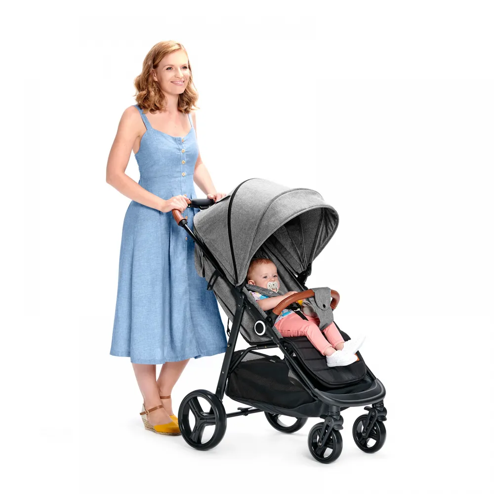 Kinderkraft grande pushchair black shop