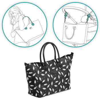 Kinderkraft Mommy Bag, Black, Changing Bag, Baby Travel Bag